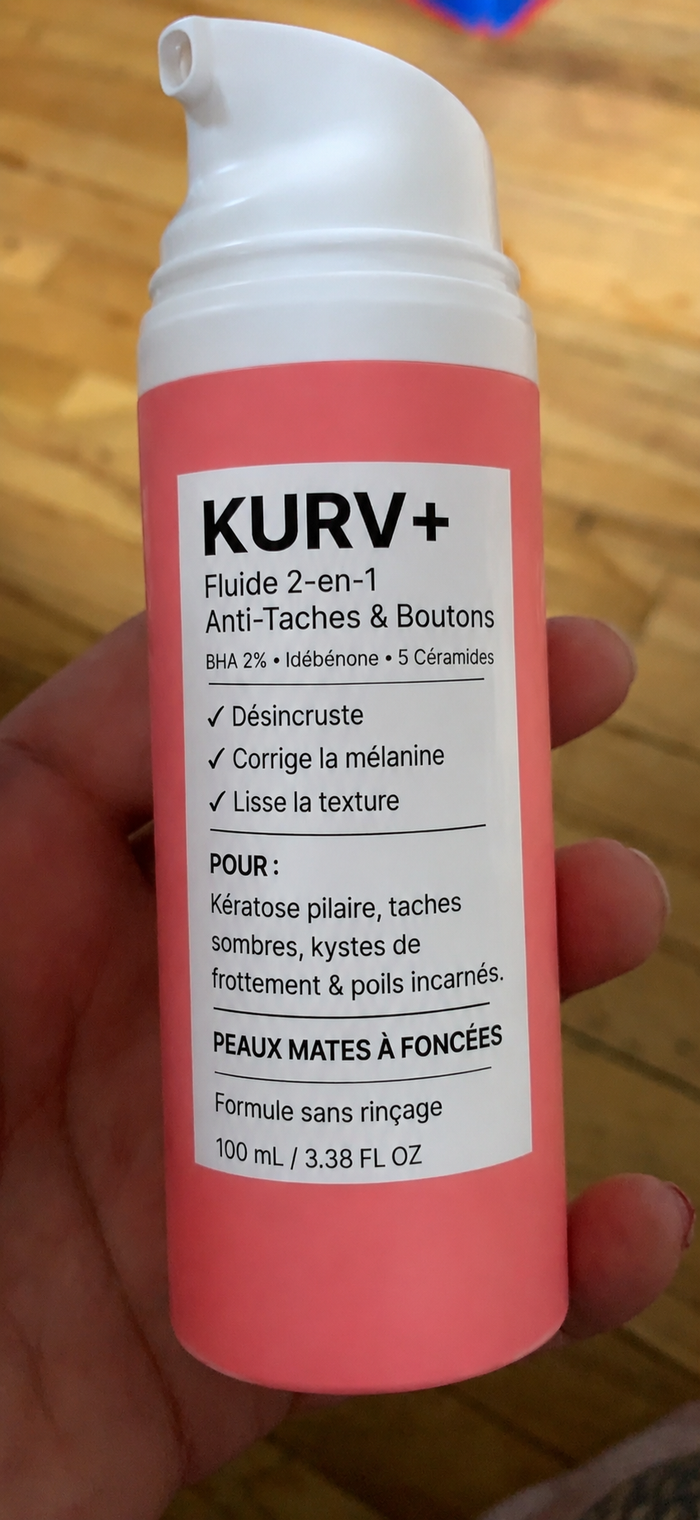 Naïma — avis Kurv+ soin corps boutons et taches