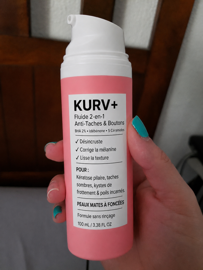Marie K. — avis Kurv+ soin corps boutons et taches