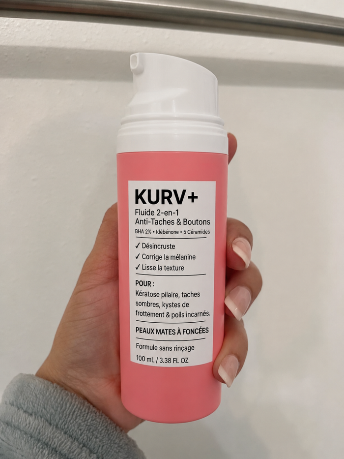 Inès A. — avis Kurv+ soin corps boutons et taches